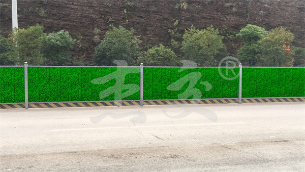 攀枝花盐边县路灯基础浇筑施工围挡 照明工程标准化围挡(图1)