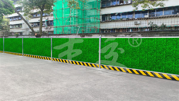 遂宁射洪市污水管道安装施工围挡 市政排水标准化围挡(图1)