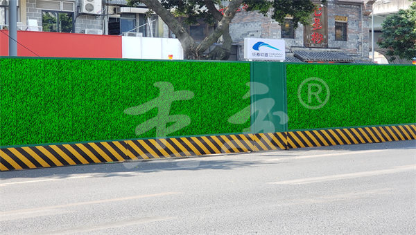 可拆卸陆地龙围挡，小区改造反复用不浪费(图1)