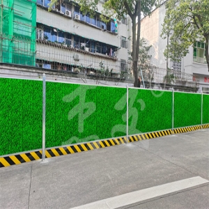 施工围栏难移动？便携铁皮款随作业区调整